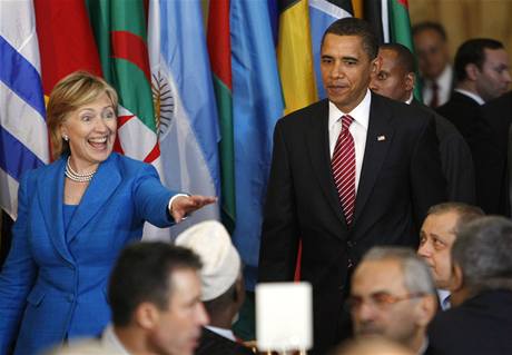 Hillary Clintonová a Barack Obama